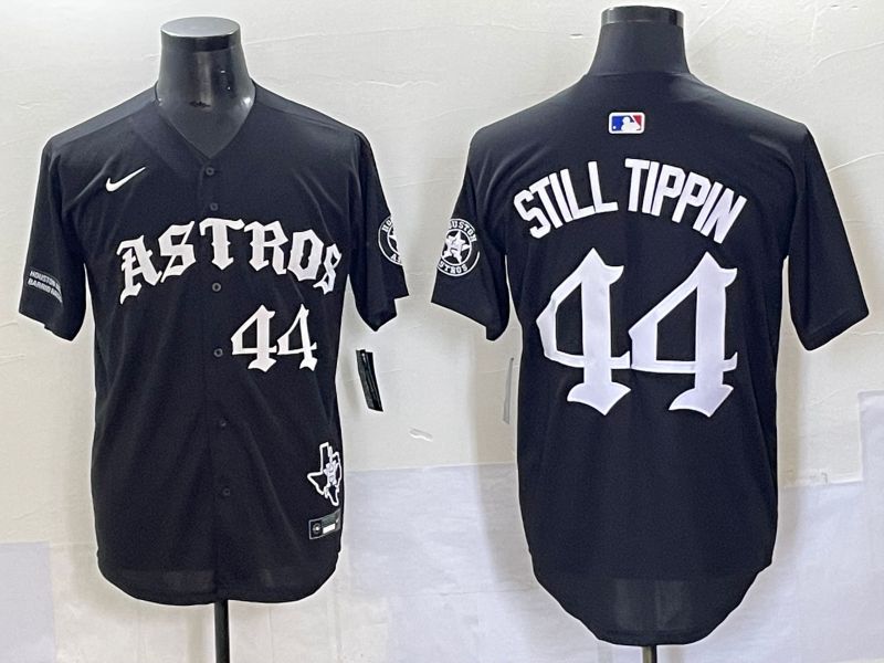 Men 2025 Houston Astros 44 Still Tippin Black Seven generations Joint Name Nike MLB Jersey style 9